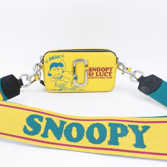 Marc Jacobs Peanuts Edition Snoopy The Snapshot Bag Yellow OS - Picture 6 of 15